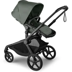 Bugaboo Kangaroo Complete Stroller + Turtle Air Shield By Nuna Travel System Bundle - Black / Forest Green / Forest Green / Black