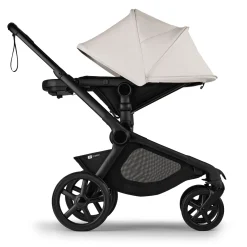 Bugaboo Kangaroo Complete Stroller + Turtle Air Shield By Nuna Travel System Bundle - Black / Midnight Black / Misty White / Black