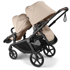 Bugaboo Kangaroo Double Seat Stroller - Black / Desert Taupe / Desert Taupe