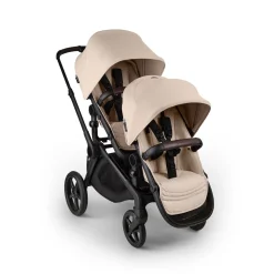 Bugaboo Kangaroo Double Seat Stroller - Black / Desert Taupe / Desert Taupe