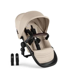 Bugaboo Kangaroo Double Seat Stroller - Black / Desert Taupe / Desert Taupe