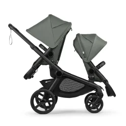 Bugaboo Kangaroo Double Seat Stroller - Black / Forest Green / Forest Green