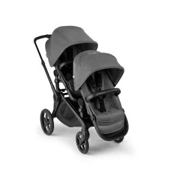 Bugaboo Kangaroo Double Seat Stroller - Black / Moon Grey / Moon Grey