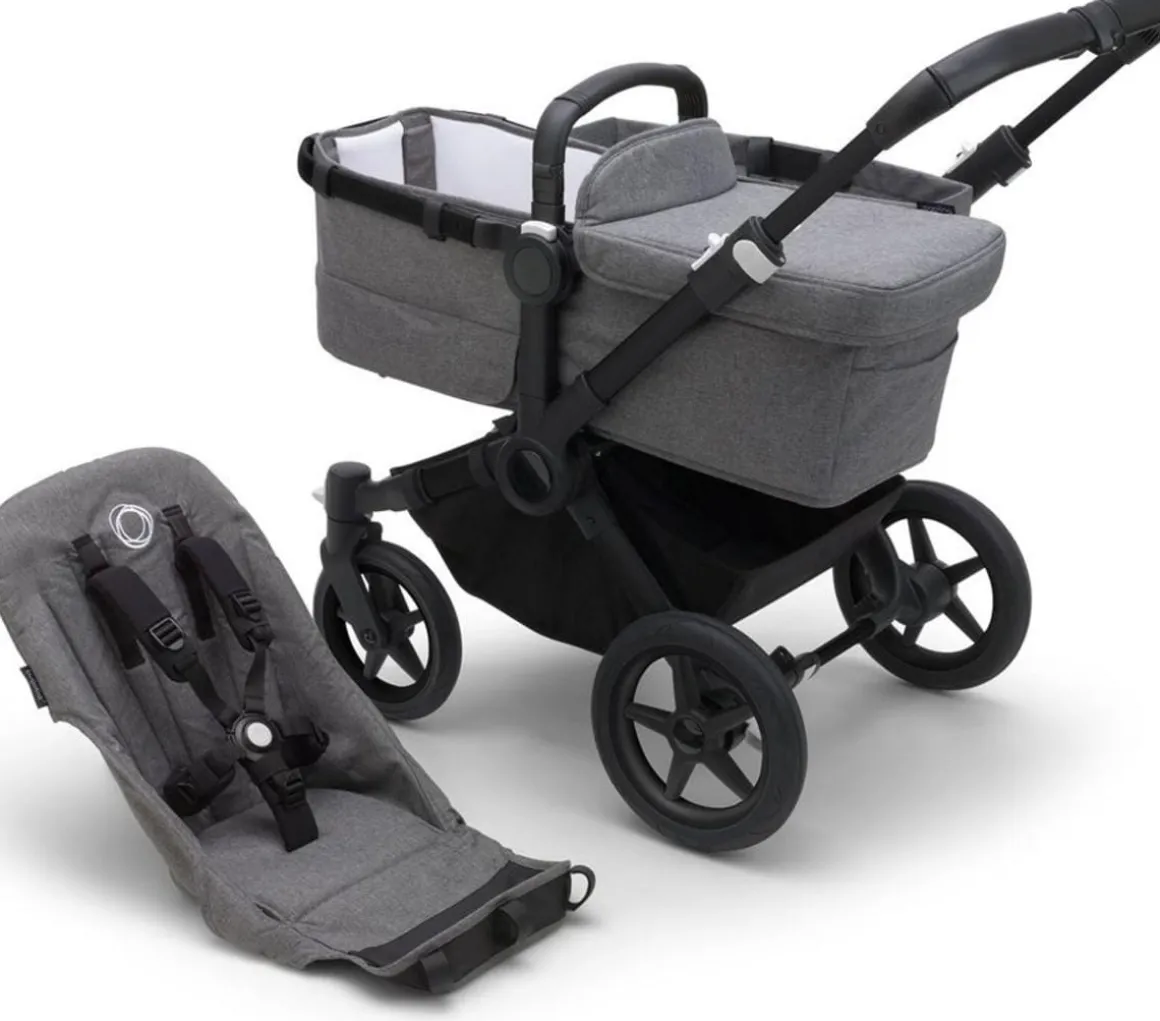 Bugaboo OPEN BOX Donkey 5 Base - Black / Grey Melange