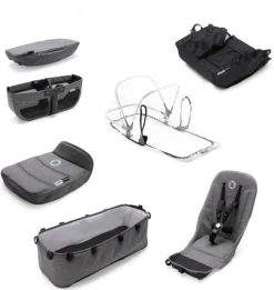 Bugaboo OPEN BOX Donkey 2 Style Set - Grey Melange