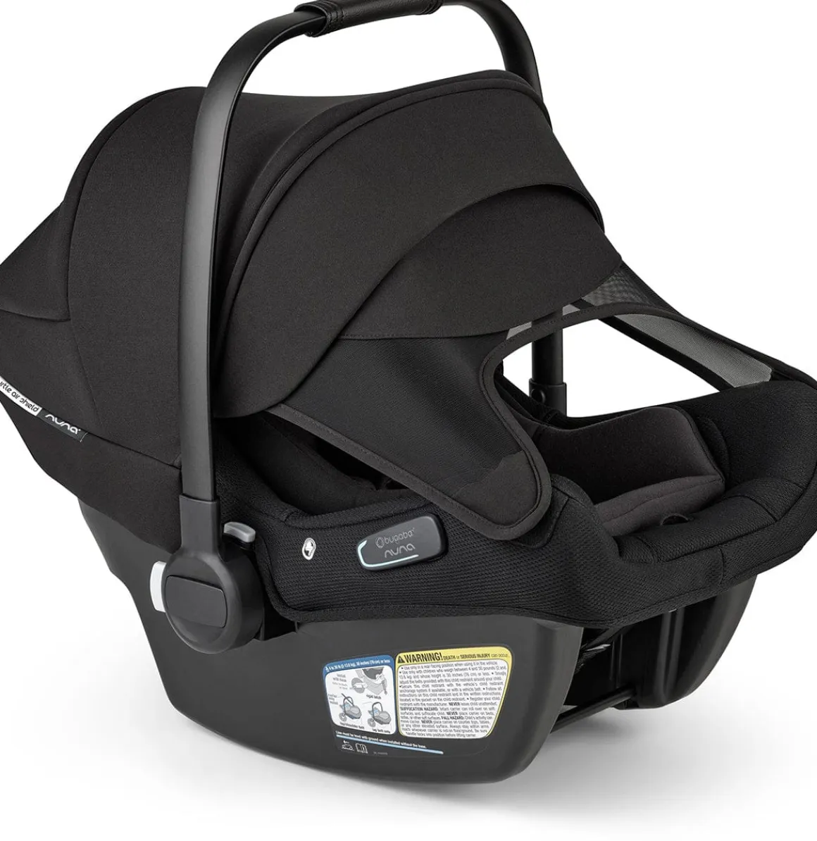 Bugaboo Turtle Air Shield By Nuna Infant Car Seat + Base - Black