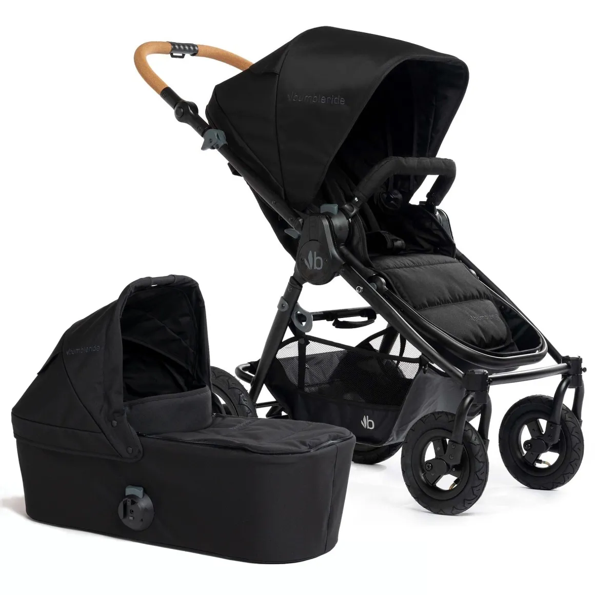 Bumbleride Era Stroller + Bassinet Bundle - Black / Black