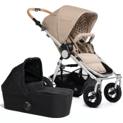 Bumbleride Era Stroller + Bassinet Bundle - Sand / Black