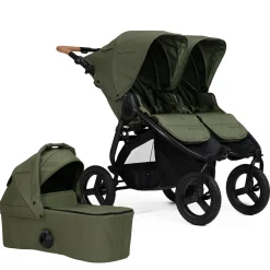 Bumbleride Indie Twin Stroller + One Bassinet Bundle - Olive