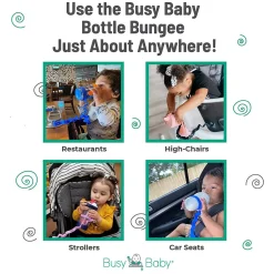 Busy Baby Bottle Bungee - Pink