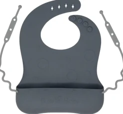 Busy Baby Bungee Bib - Pewter