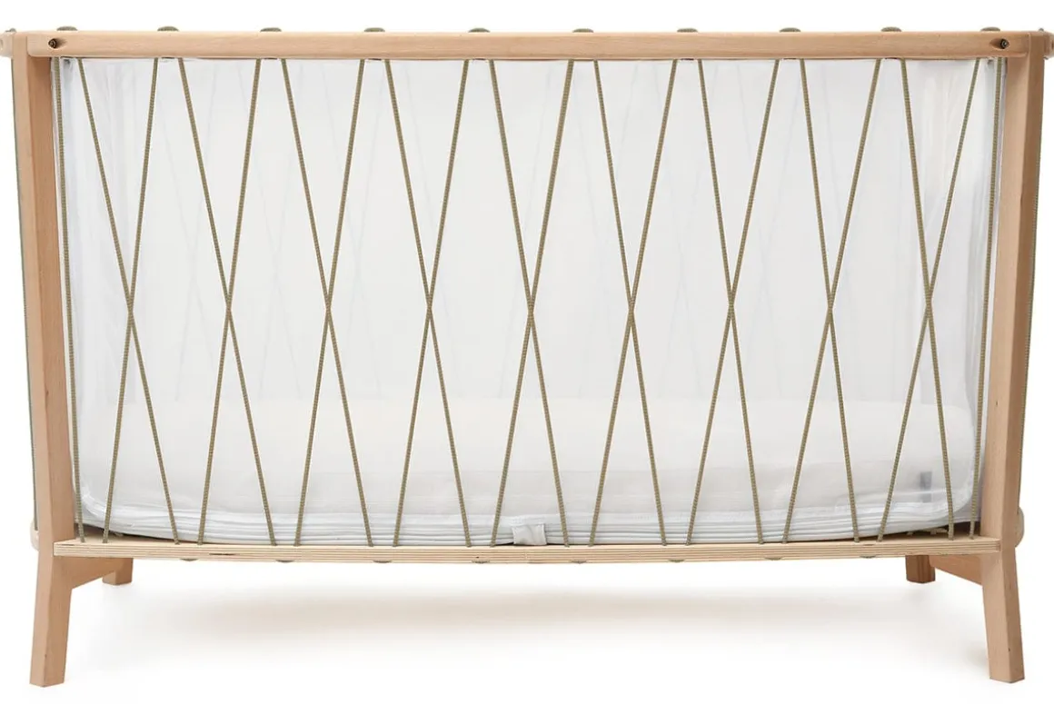 Charlie Crane KIMI Baby Bed with Foam Mattress - Hazelnut