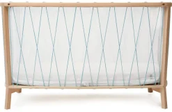 Charlie Crane KIMI Baby Bed with Organic Mattress - Aqua