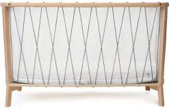 Charlie Crane KIMI Baby Bed with Organic Mattress - Black & White