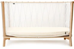 Charlie Crane KIMI Baby Bed with Organic Mattress - Black & White