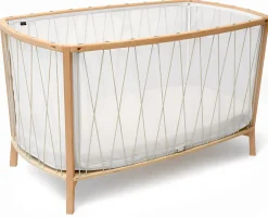Charlie Crane KIMI Baby Bed with Organic Mattress - Desert
