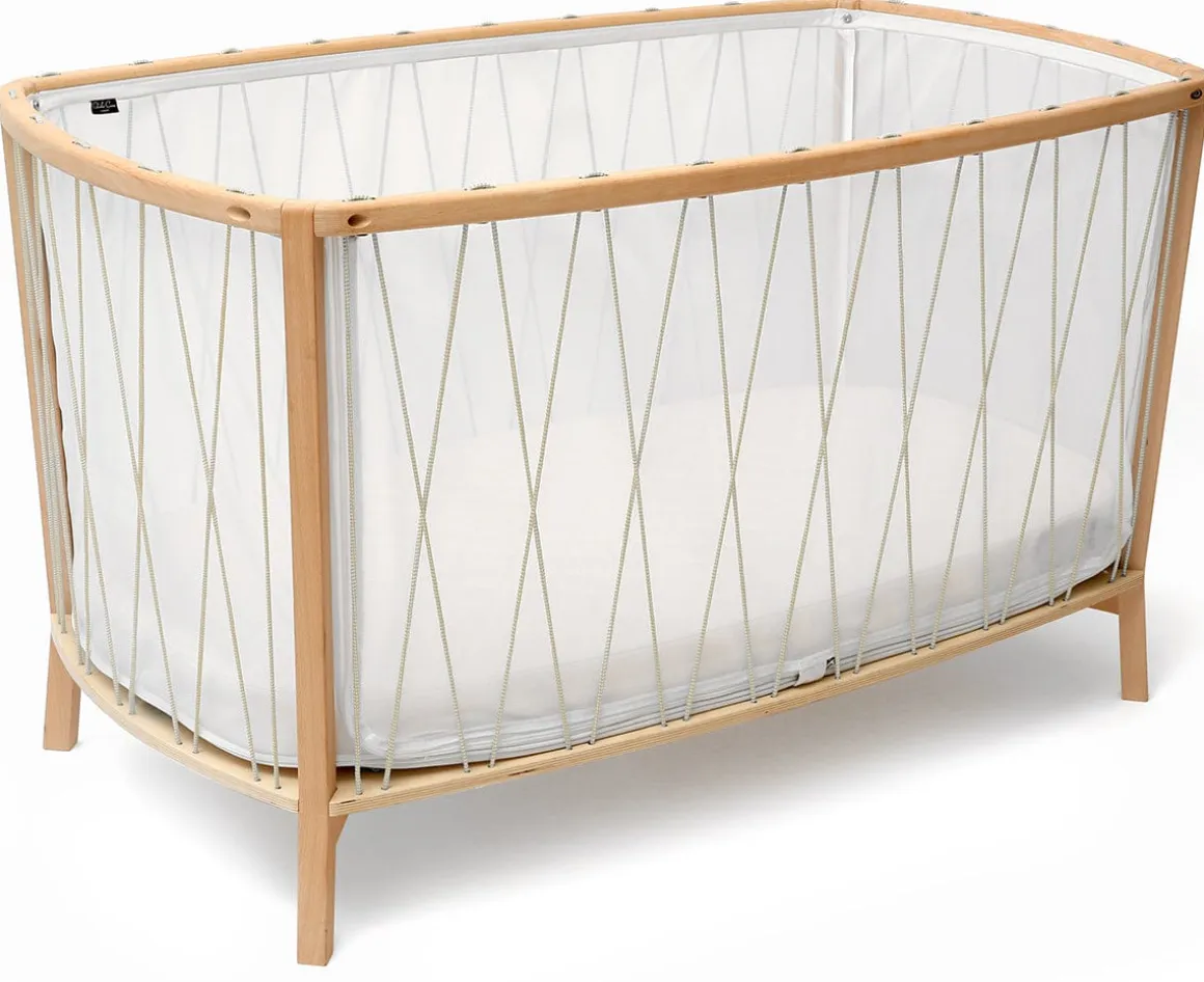 Charlie Crane KIMI Baby Bed with Organic Mattress - Desert