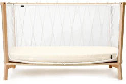 Charlie Crane KIMI Baby Bed with Organic Mattress - Hazelnut