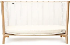 Charlie Crane KIMI Baby Bed with Organic Mattress - Hazelnut