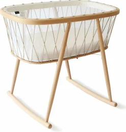 Charlie Crane KUMI Mesh Crib with Organic Mattress - Desert