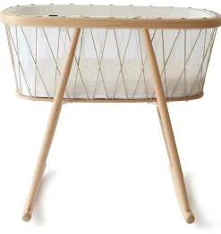 Charlie Crane KUMI Mesh Crib with Organic Mattress - Desert