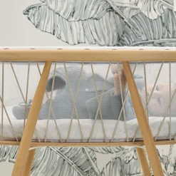 Charlie Crane KUMI Mesh Crib with Organic Mattress - Desert