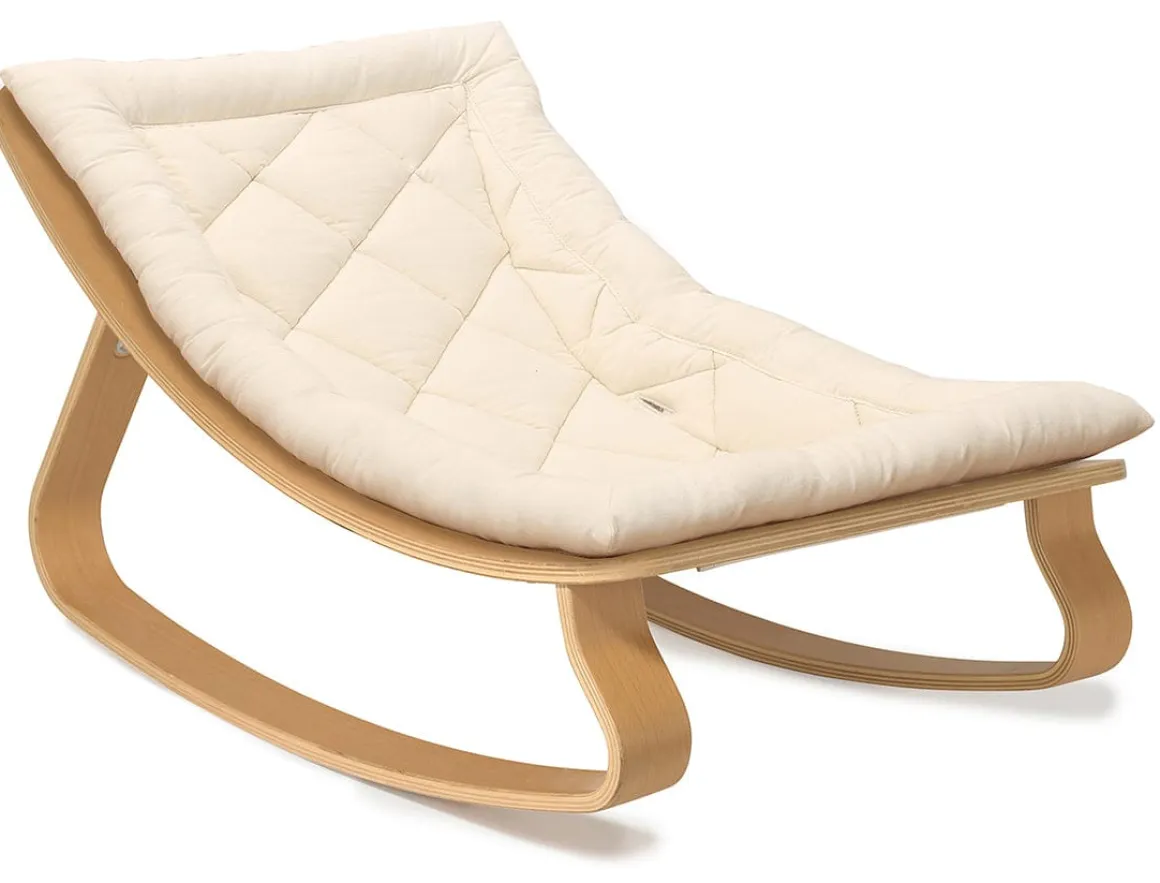 Charlie Crane LEVO Baby Rocker - Beech / Organic White