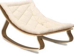 Charlie Crane LEVO Baby Rocker - Walnut / Organic White
