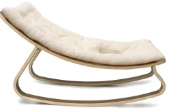 Charlie Crane LEVO Baby Rocker - Walnut / Organic White
