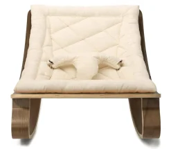 Charlie Crane LEVO Baby Rocker - Walnut / Organic White