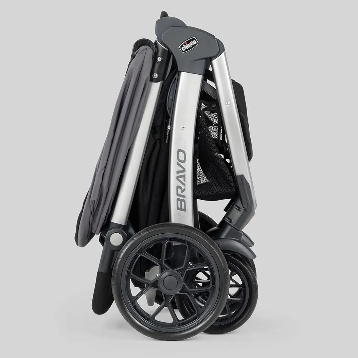 Chicco Bravo LE ClearTex Quick-Fold Stroller + KeyFit 30 ClearTex Travel System Bundle - Pewter