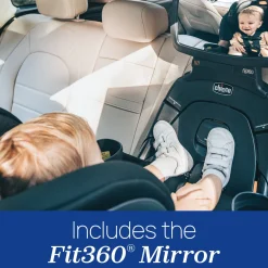 Chicco Fit360 Zip ClearTex Rotating Convertible Car Seat - Jet