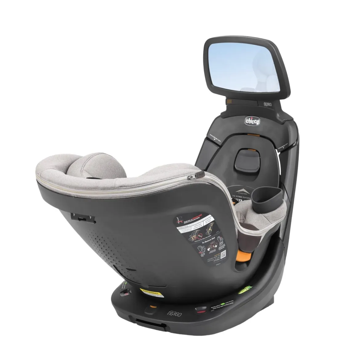 Chicco Fit360 Zip ClearTex Rotating Convertible Car Seat - Teak