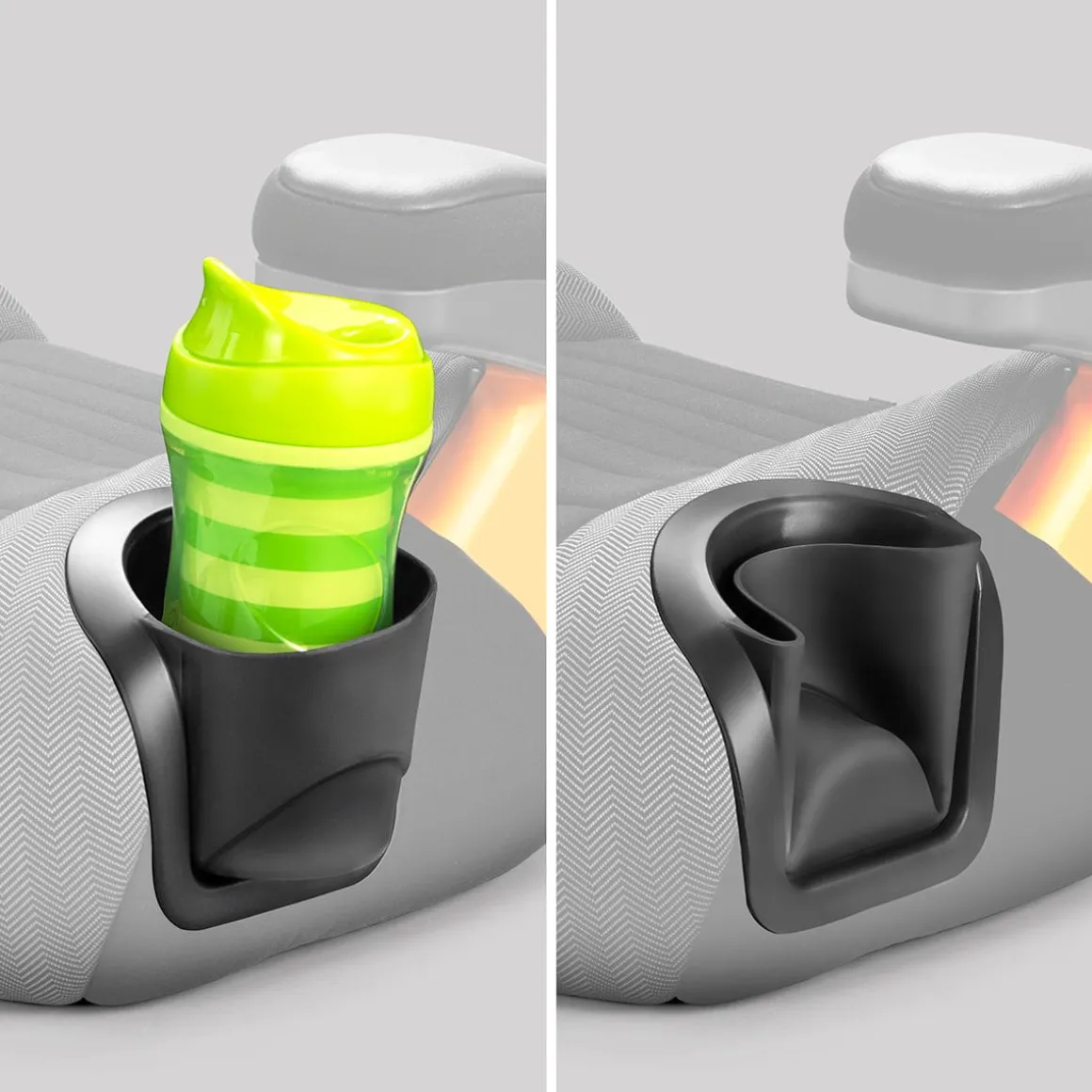 Chicco GoFit ClearTex Backless Booster Car Seat - Shadow