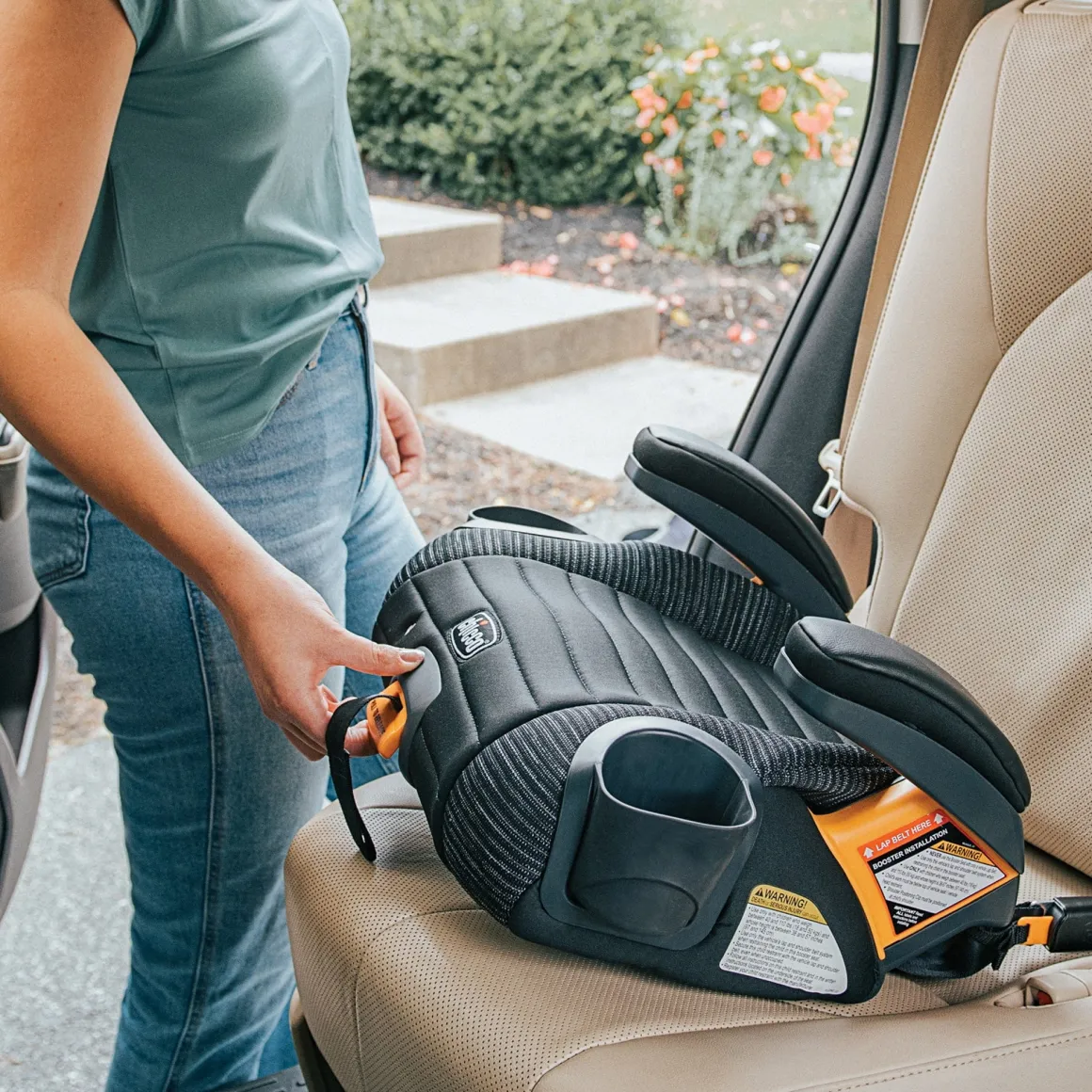Chicco GoFit ClearTex Plus Backless Booster Car Seat - Tropic