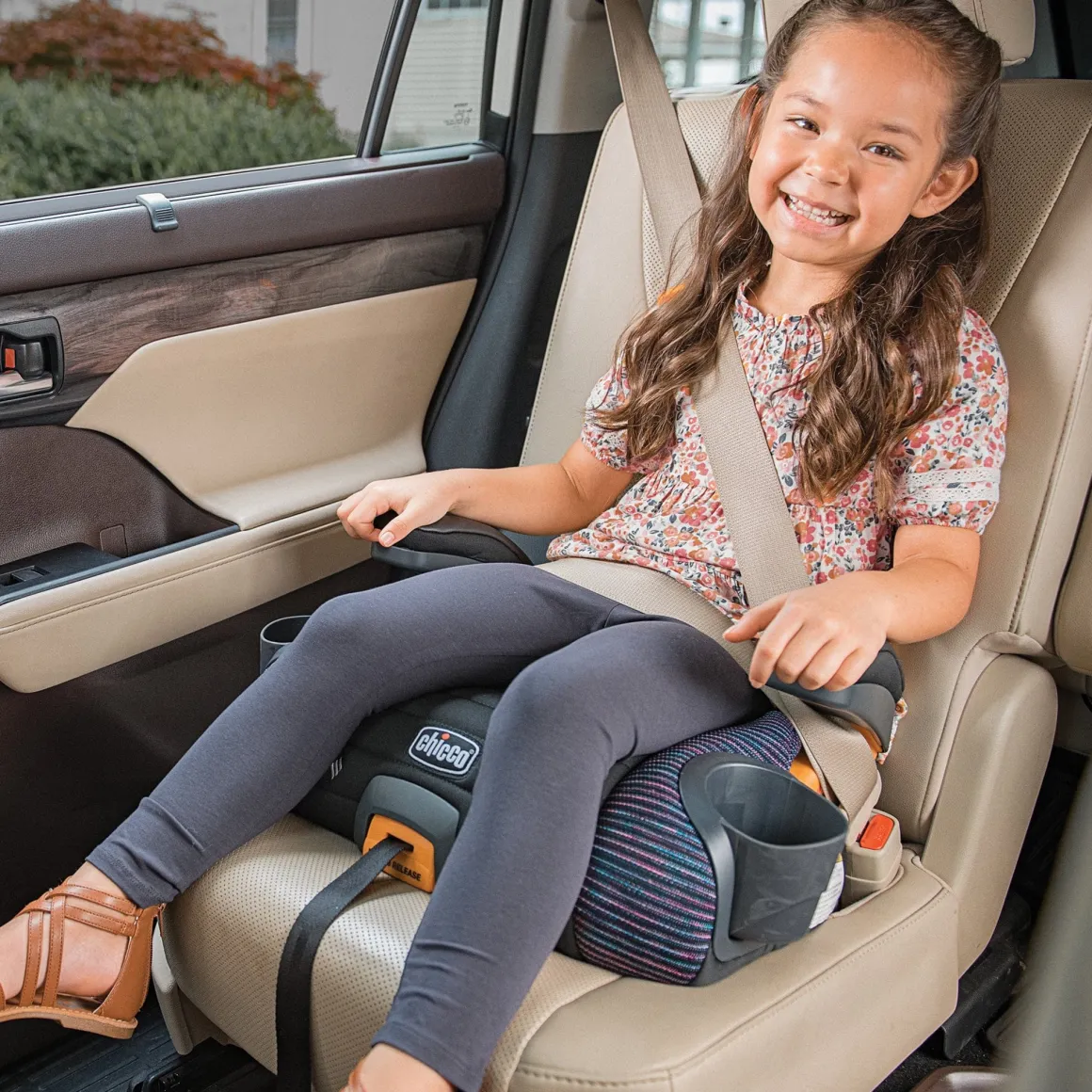Chicco GoFit ClearTex Plus Backless Booster Car Seat - Tropic