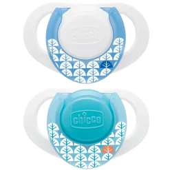 Chicco Hard Shield Orthodontic Pacifiers - Blue - 0M+