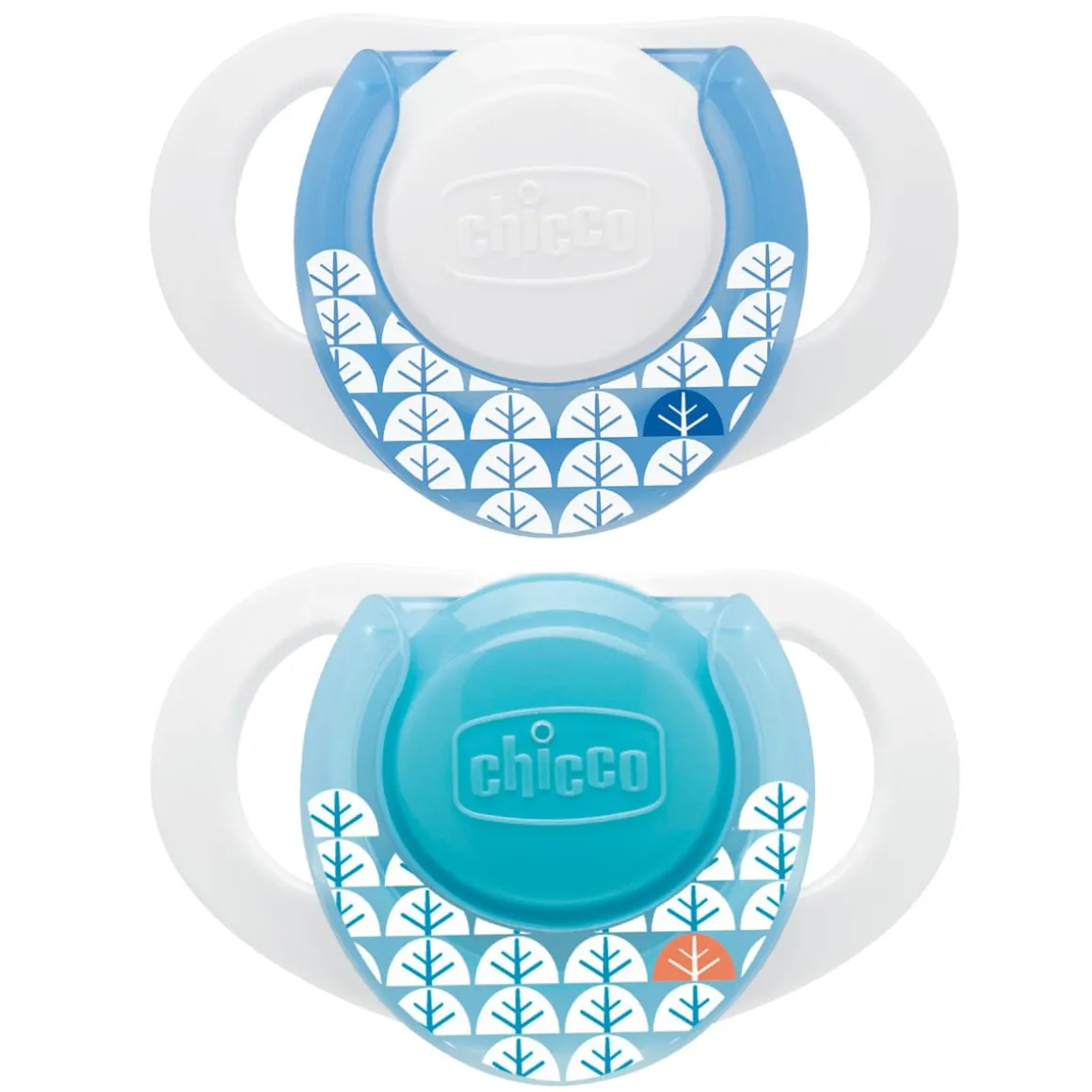 Chicco Hard Shield Orthodontic Pacifiers - Blue - 0M+