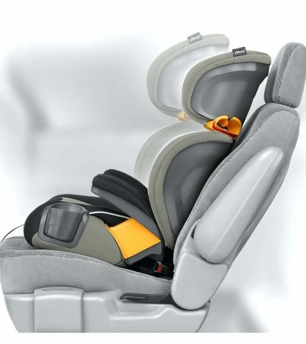 Chicco KidFit Zip Plus 2-in-1 High Back Belt Positioning Booster Car Seat - Seascape