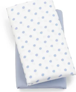 Chicco Lullaby Playard Fitted Sheet, 2-Pack - Blue Dot