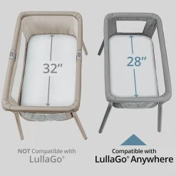 Chicco LullaGo Anywhere Sheets, 2-Pack - White Doodle