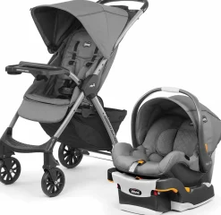 Chicco Mini Bravo Plus Travel System - Slate
