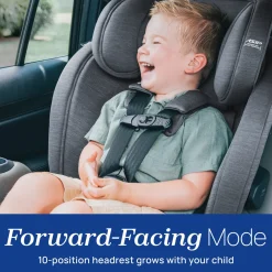 Chicco OneFit LX ClearTex All-in-One Convertible Car Seat - Ebony