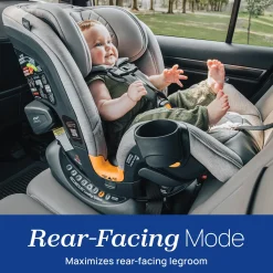 Chicco OneFit Max ClearTex All-in-One Convertible Car Seat - Ash