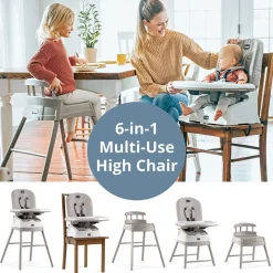 Chicco Stack Hi-Lo 6-in-1 Multi-Use High Chair - Sand