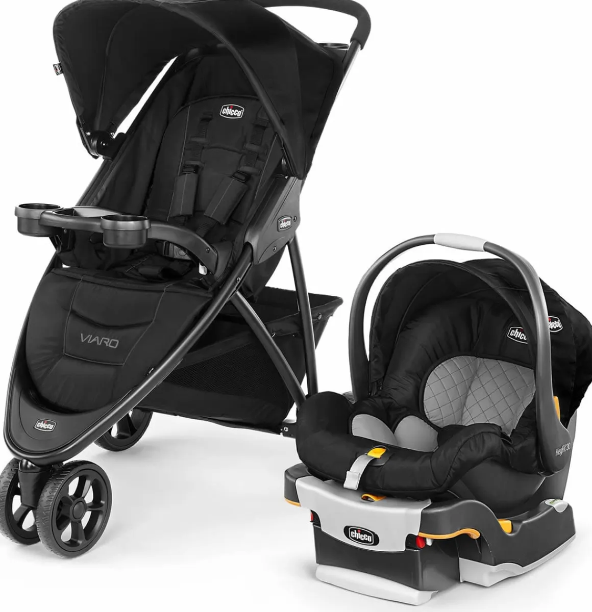 Chicco Viaro Travel System - Black