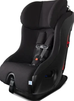 Clek Fllo Narrow Convertible Car Seat with Anti-Rebound Bar - Railroad Ziip (Flame Retardant Free)