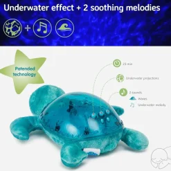 Cloud b Ocean Projector Nightlight Tranquil Turtle - Aqua