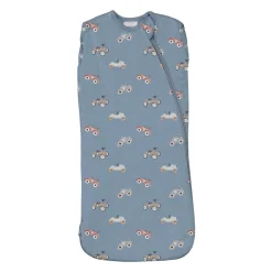 Coccoli Modal 1.5 TOG Swaddle Sleepsack - Cars on Steel Blue - N