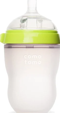 Comotomo Natural Feel Baby Bottle - 8 oz - Green
